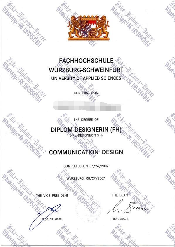 How to purchase fake Fachhochschule Würzburg Schweinfurt Diploma