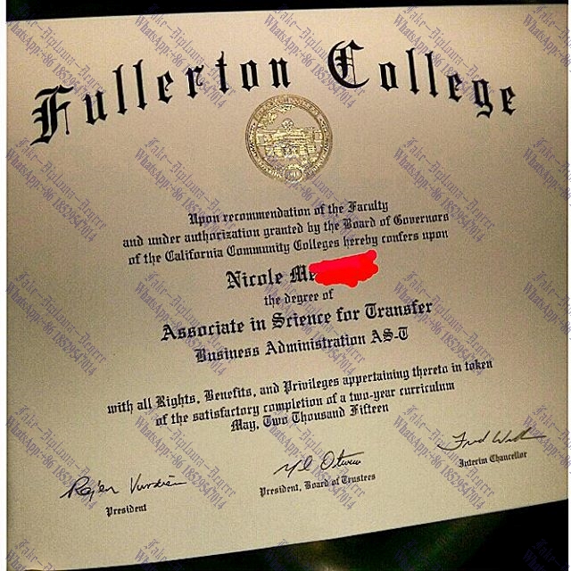 How to purchase fake Fullerton College Diploma
