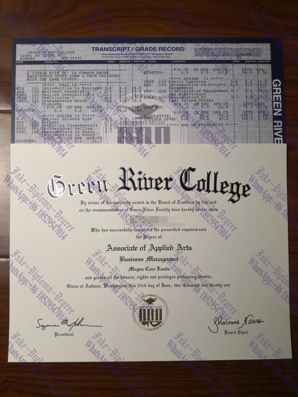 How to purchase fake Green River College Diploma
