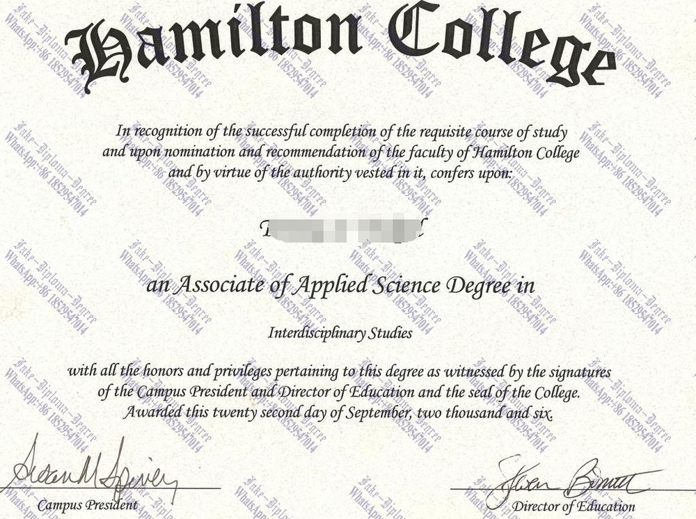 How to purchase fake Hamilton College Degree