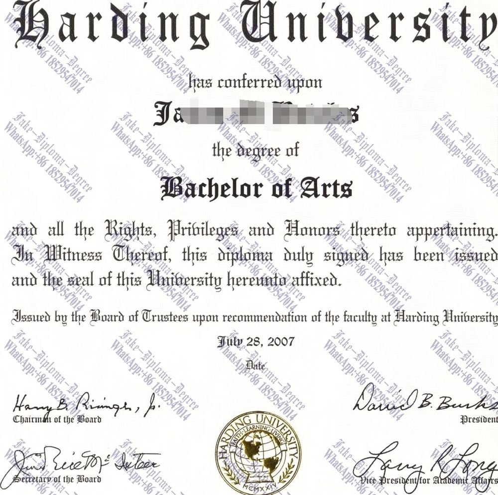 How to purchase fake Harding University Diploma