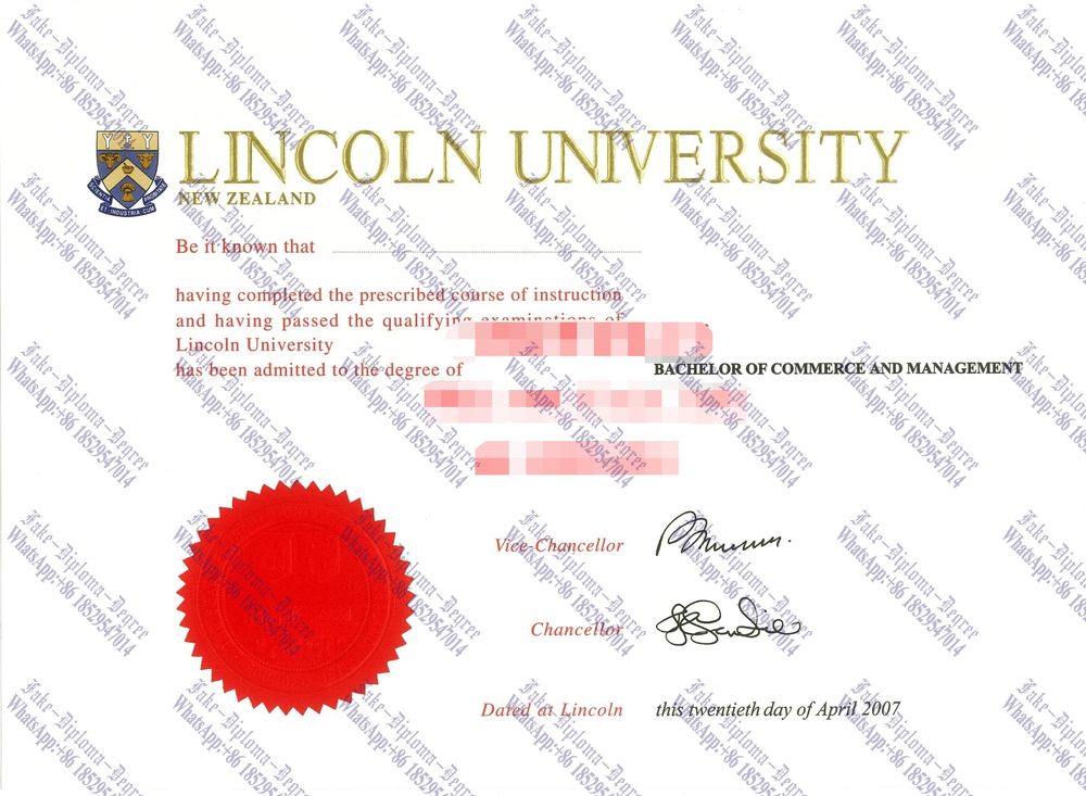 How to purchase fake Lincoln University, New Zealand Diploma