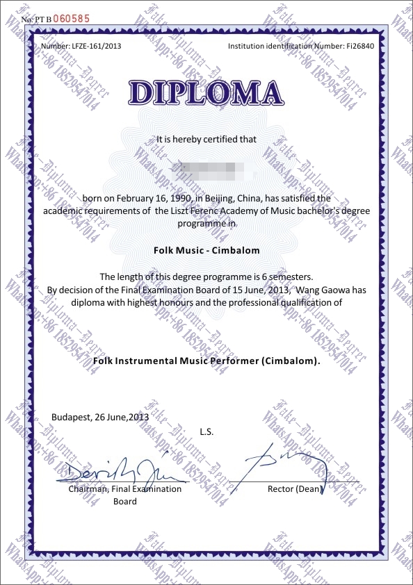 How to purchase fake Liszt Academy of Music Degree