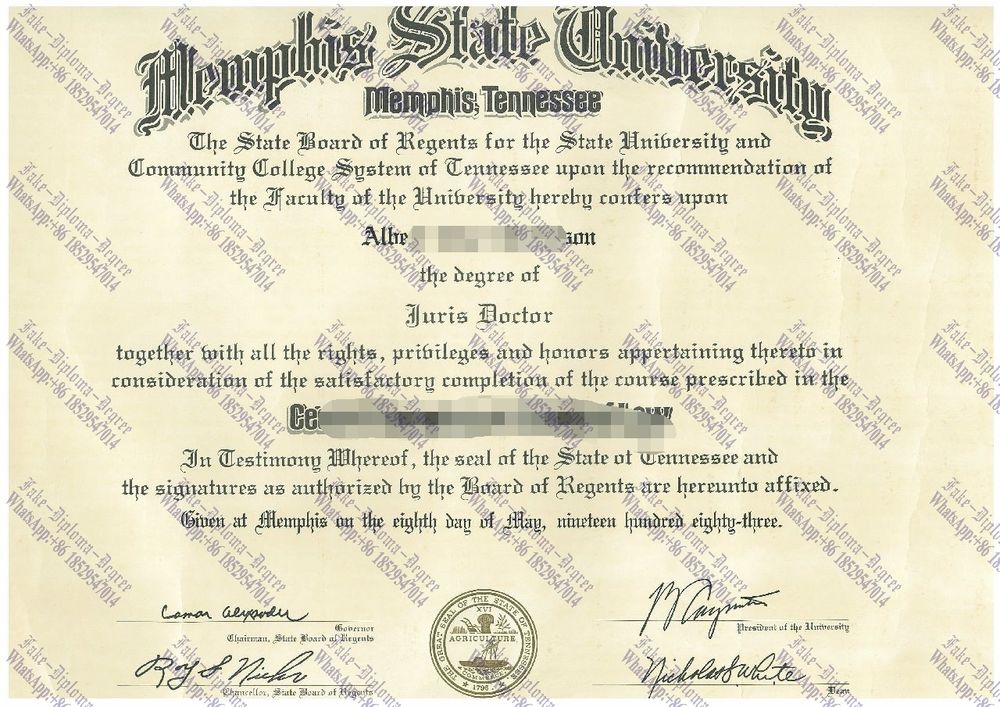 How to purchase fake Memphis State University Diploma