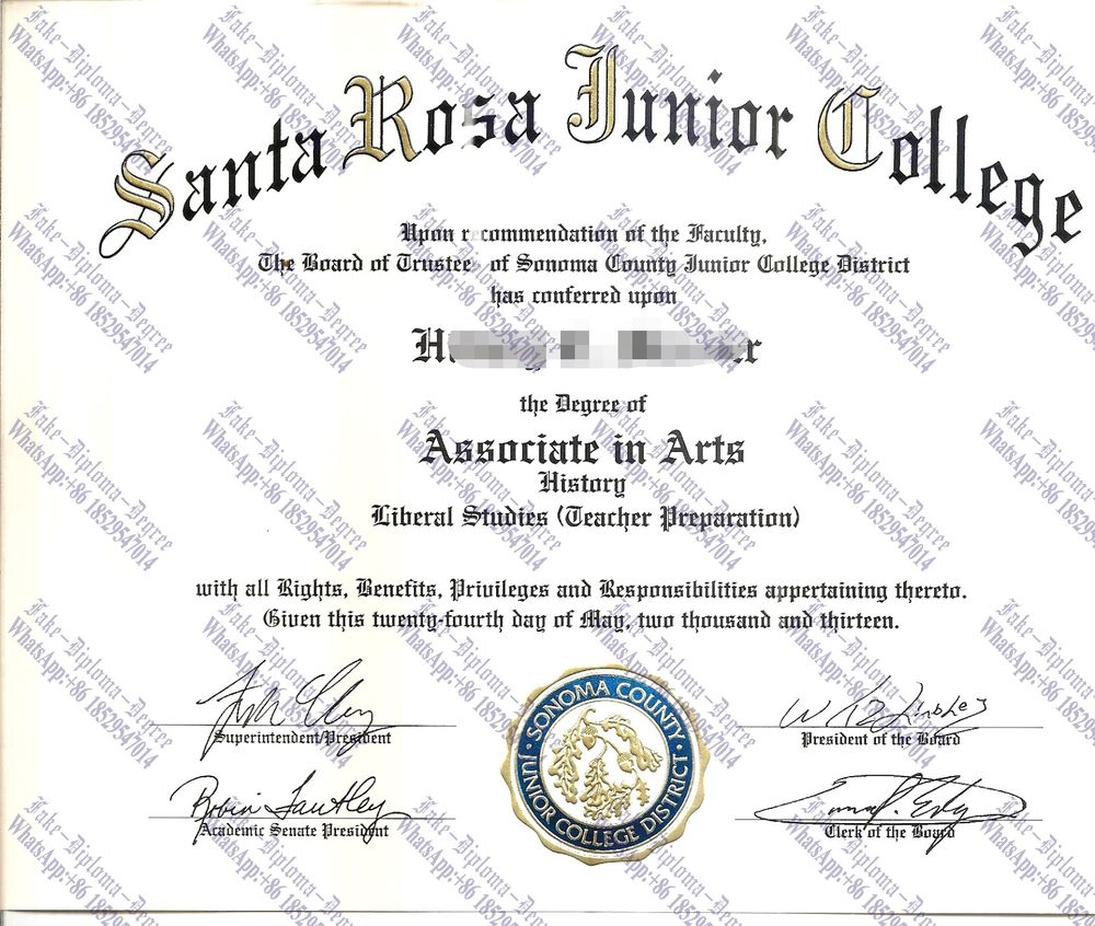How to purchase fake Santa Rosa Junior College Diploma