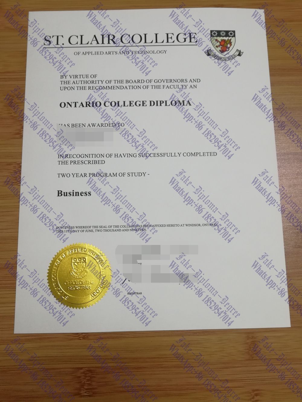 How to purchase fake St. Clair College Degree