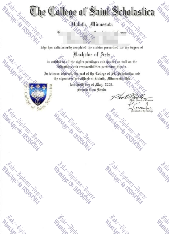How to purchase fake The College of St. Scholastica Degree