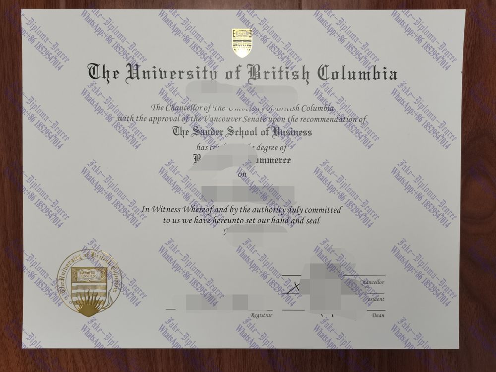 How to purchase fake The University of British Columbia Diploma