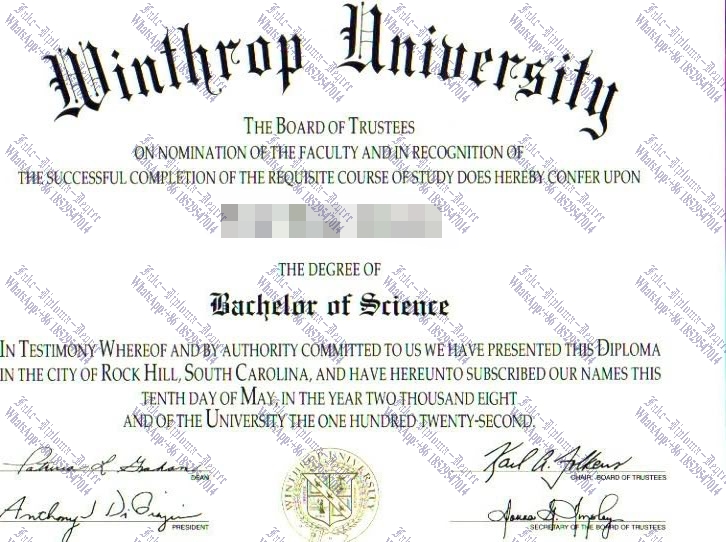 How to purchase fake Winthrop University Degree