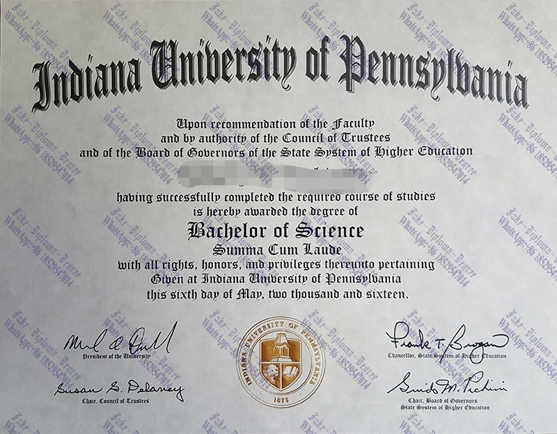 How to purchase fake mIndiana University of Pennsylvania Diploma