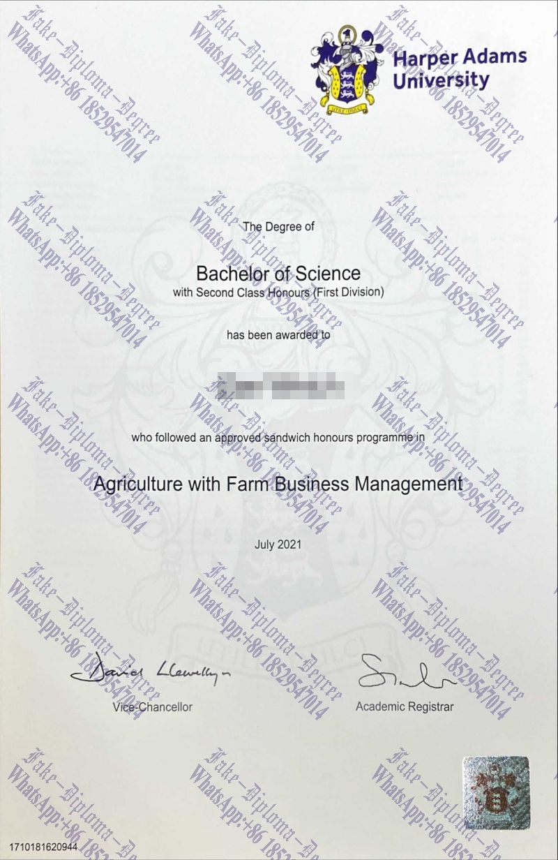 Is it possible to buy fake Harper Adams University Diploma