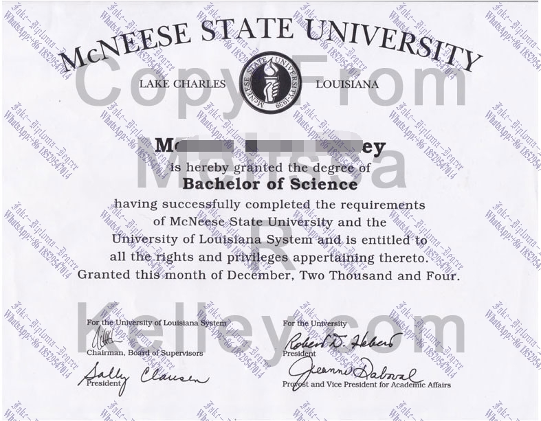 Is it possible to buy fake McNeese State University Degree