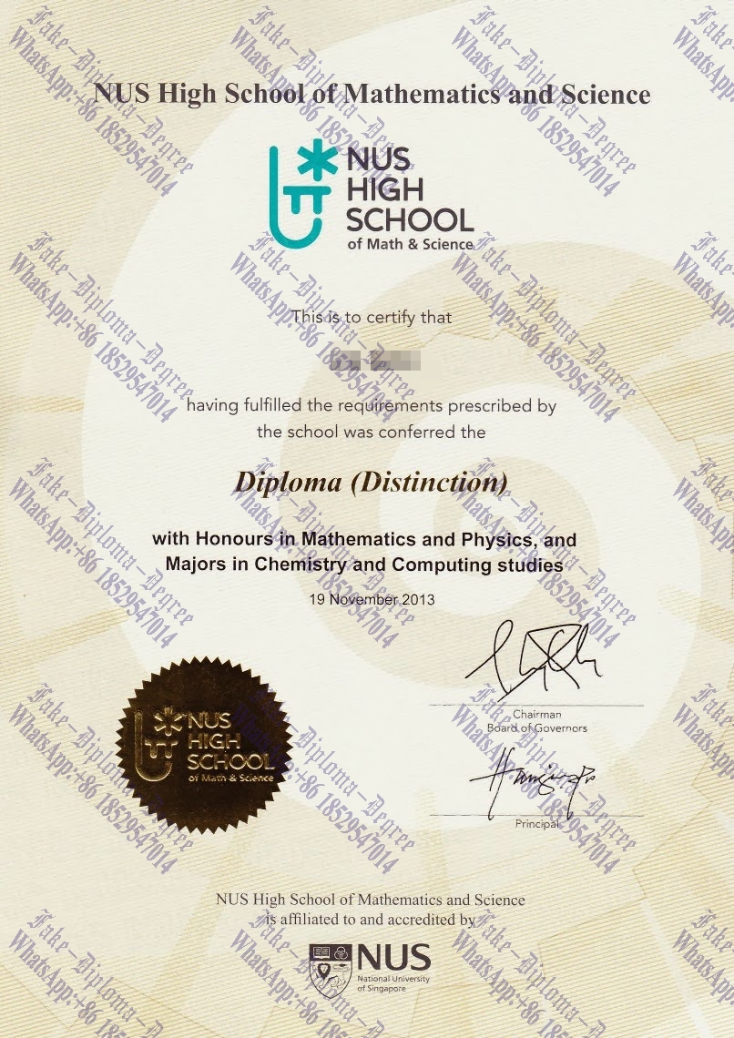 Is it possible to buy fake NUS High School of Math and Science Degree