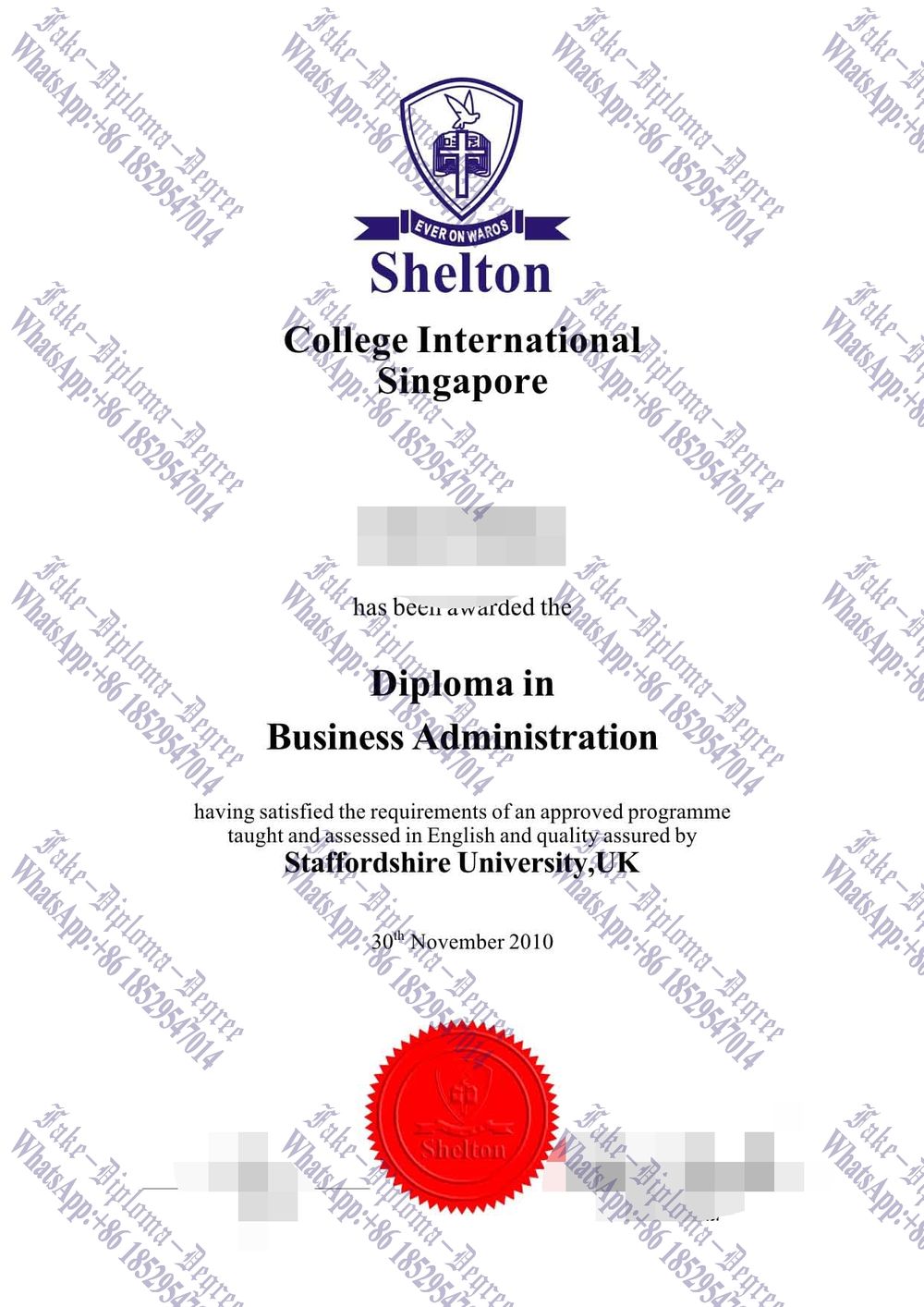 Is it possible to buy fake Shelton College International Degree
