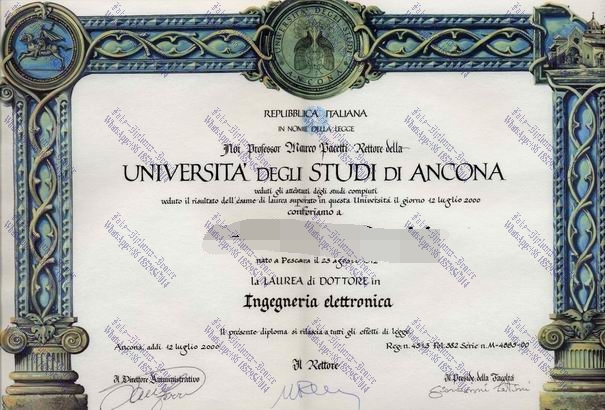 Is it possible to buy fake Università degli Studi di ANCONA Degree