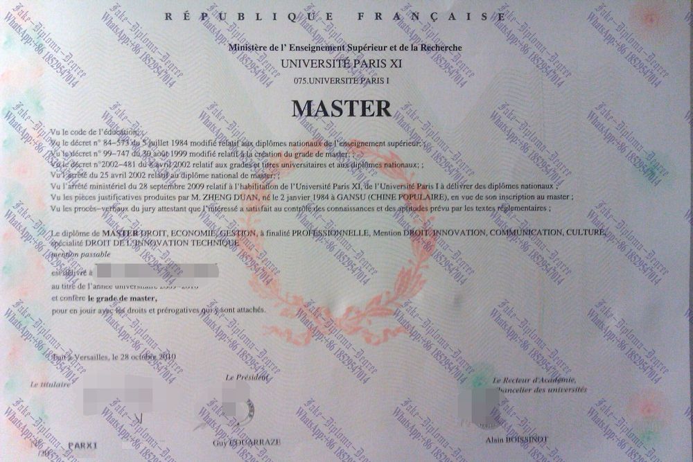 Is it possible to buy fake Université Paris Degree
