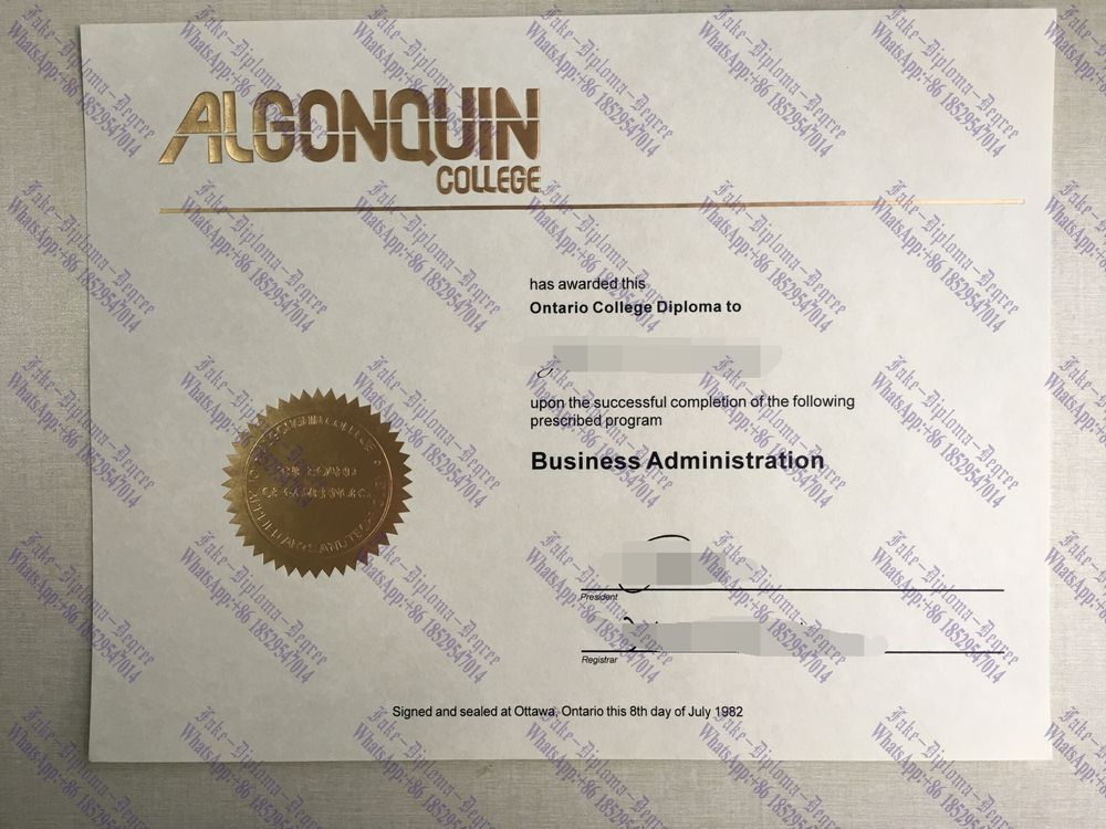 Make fake Algonquin College Degree