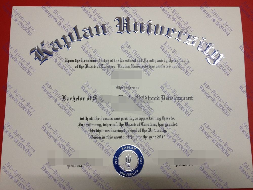 Make fake Kaplan University Diploma
