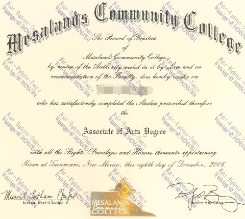Make fake Mesalands Community College Degree