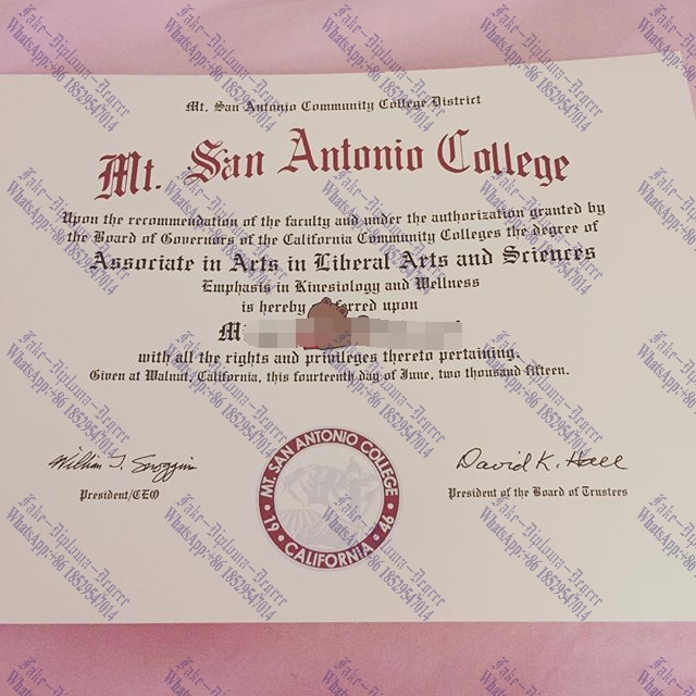 Make fake Mt. San Antonio College Degree