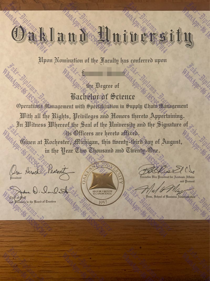 Make fake Oakland University Degree