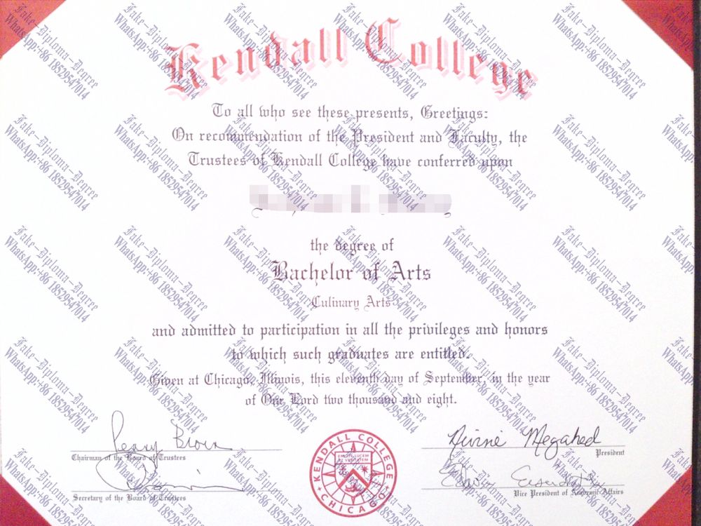 Make fake Purchase phony Kendall College Diploma Diploma