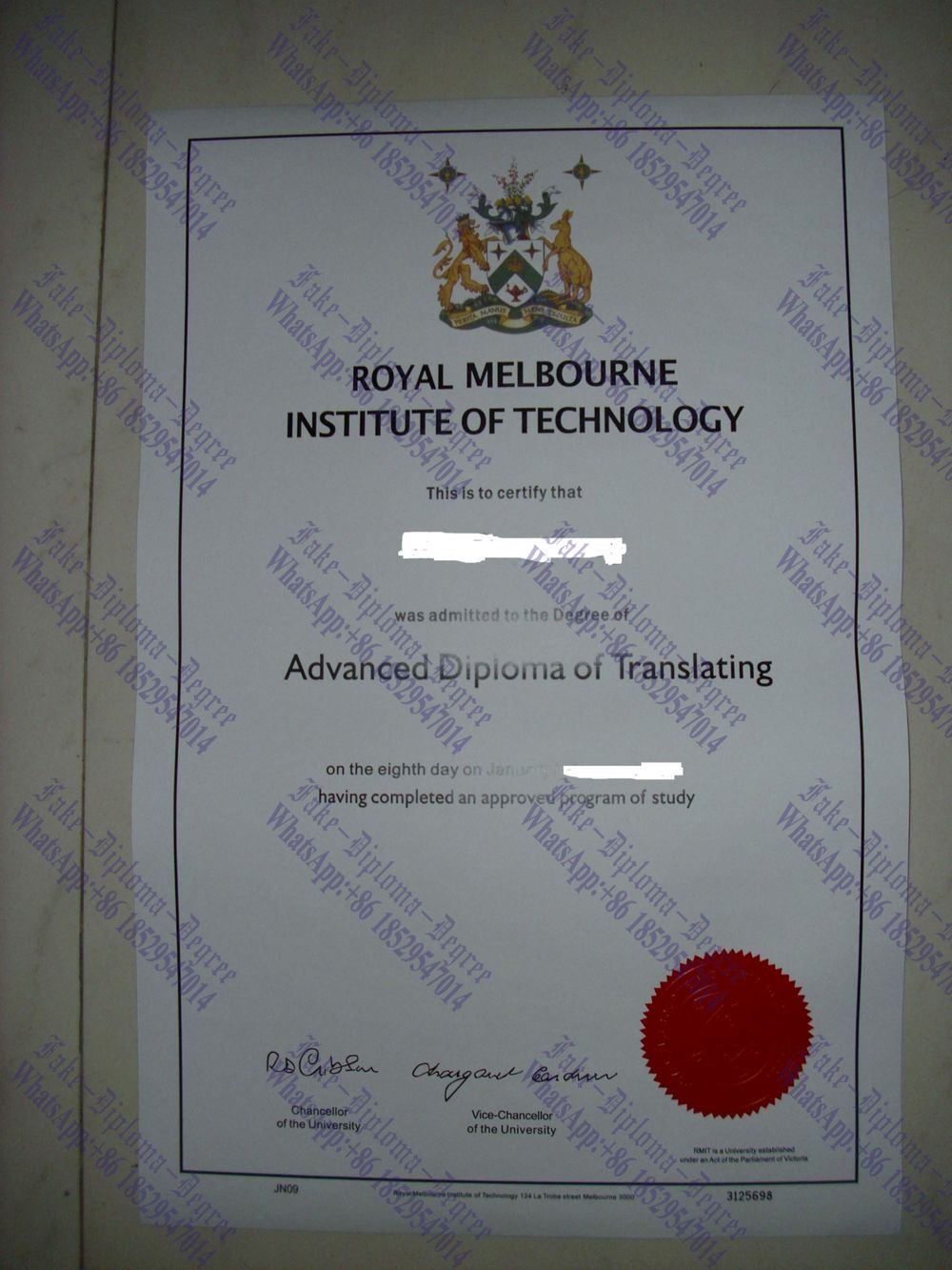 Make fake RMIT University Degree