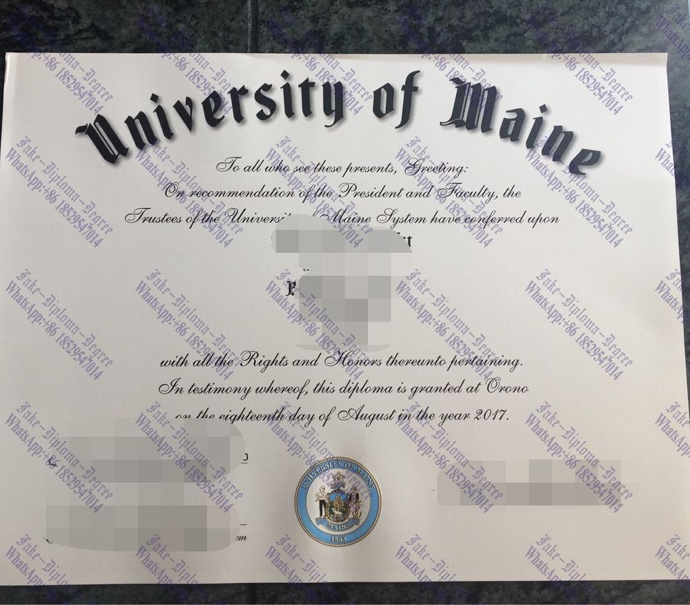 Make fake The University of Maine Diploma