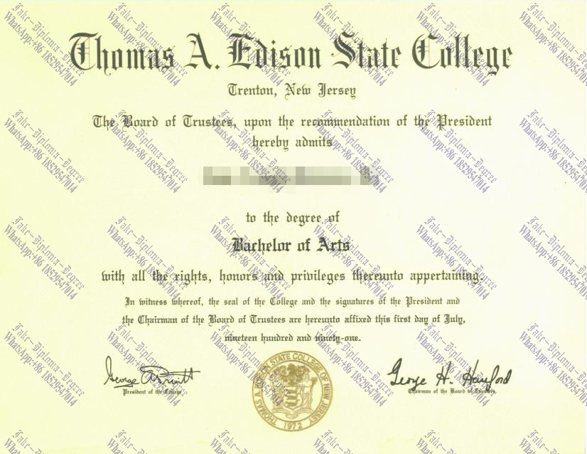 Make fake Thomas Edison State College Degree