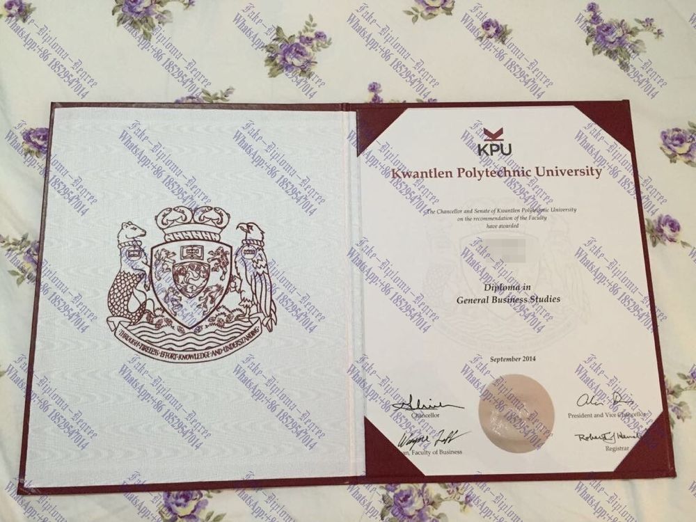 Make fake kwantlen polytechnic university KPU Degree