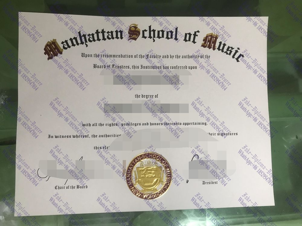 Purchase fake Manhattan School of Music Diploma