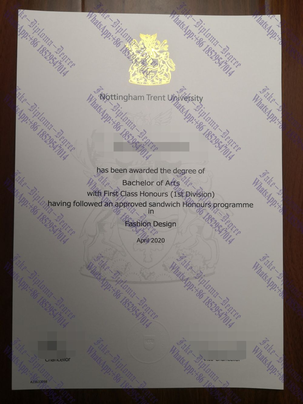 Purchase fake Nottingham Trent University Degree