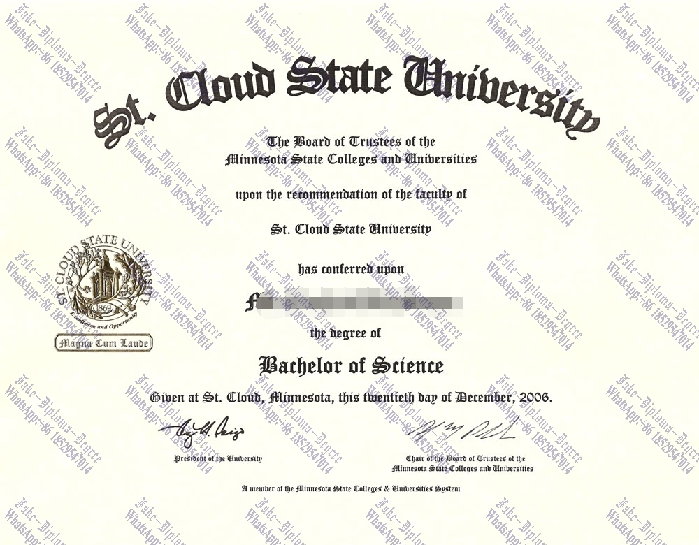 Purchase fake Saint Cloud State University Diploma