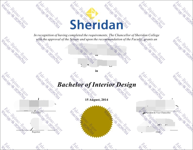Purchase fake Sheridan College Diploma