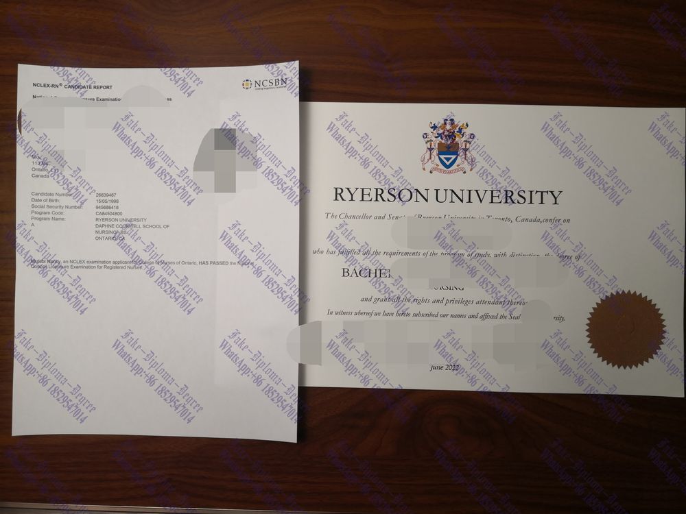Purchase fake Toronto Metropolitan University Diploma