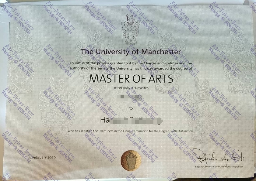 Purchase fake University of Manchester Diploma