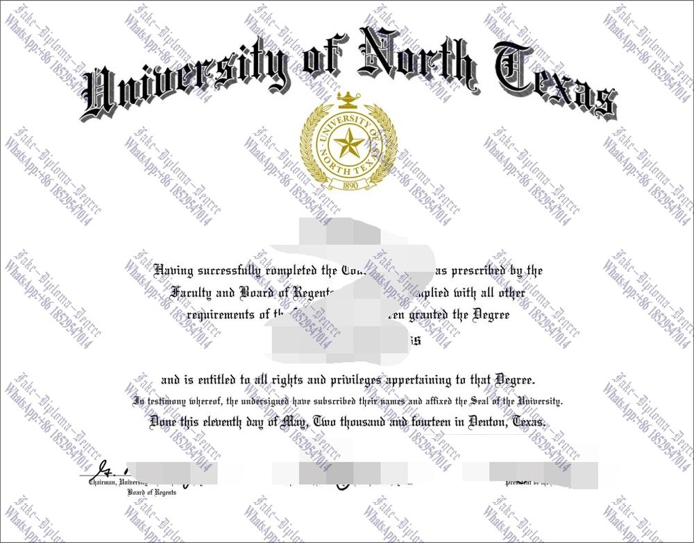 Purchase fake University of North Texas Diploma