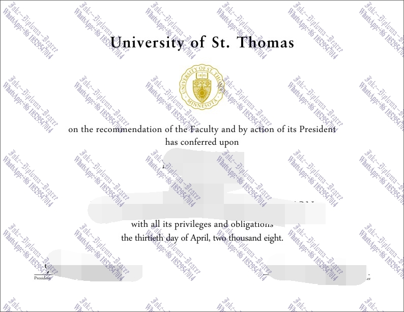 Purchase fake University of St. Thomas Diploma