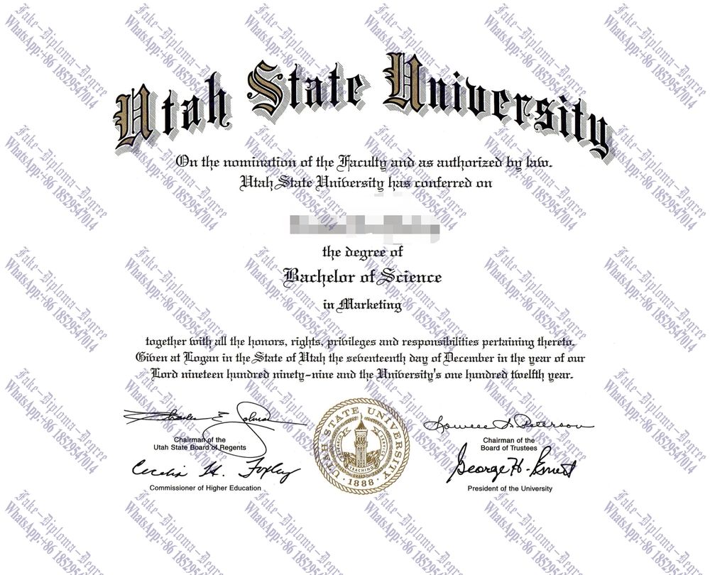 Purchase fake Utah State University Degree