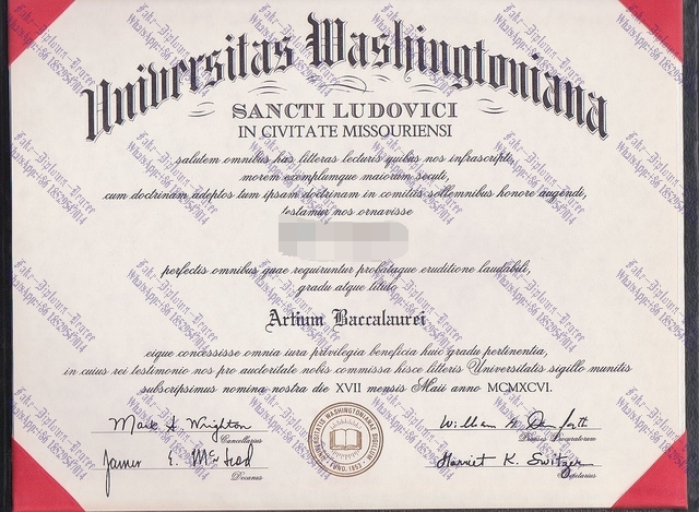 Purchase fake Washington University in St Louis Degree