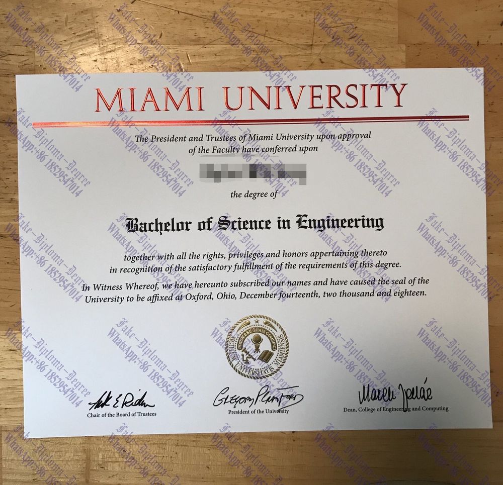 Purchase fake Where to order fake Miami University Diploma Degree