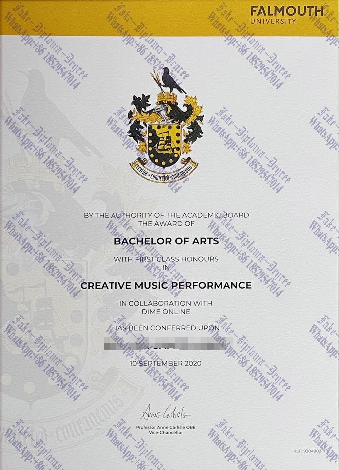 Purchase phony Falmouth University Diploma