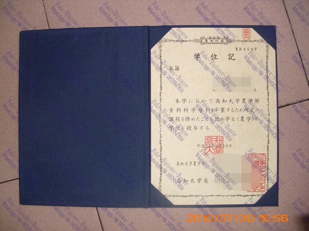 Purchase phony Kochi University Diploma