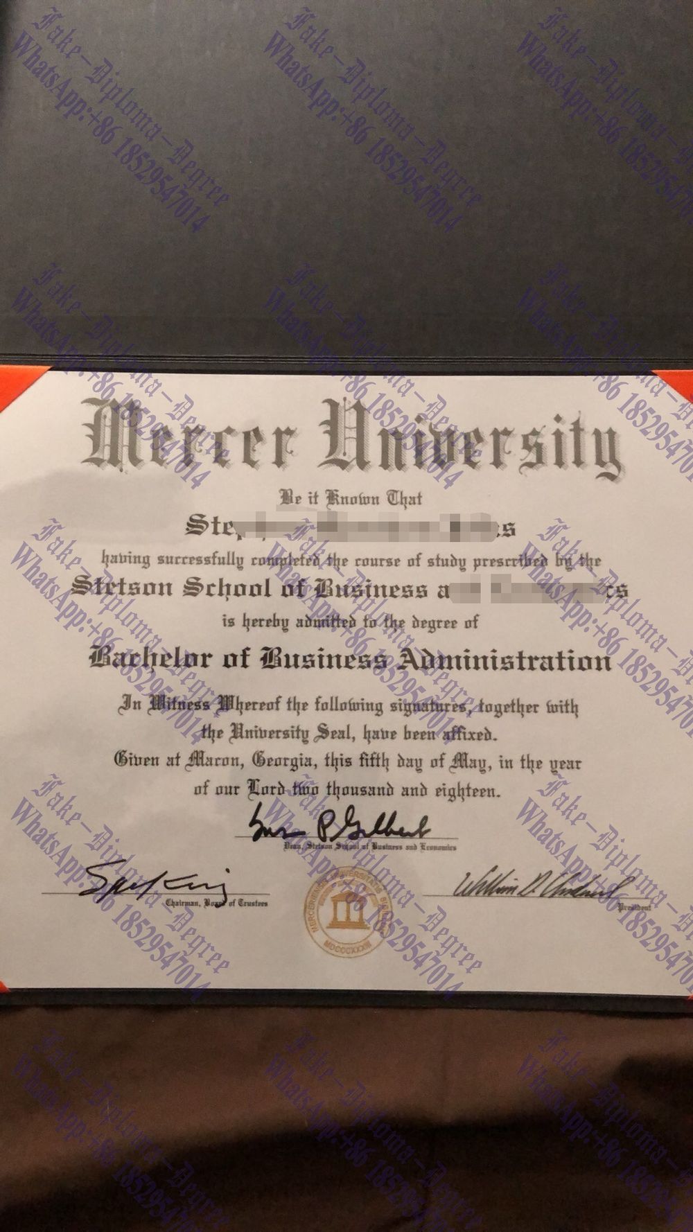 Purchase phony Mercer University Degree