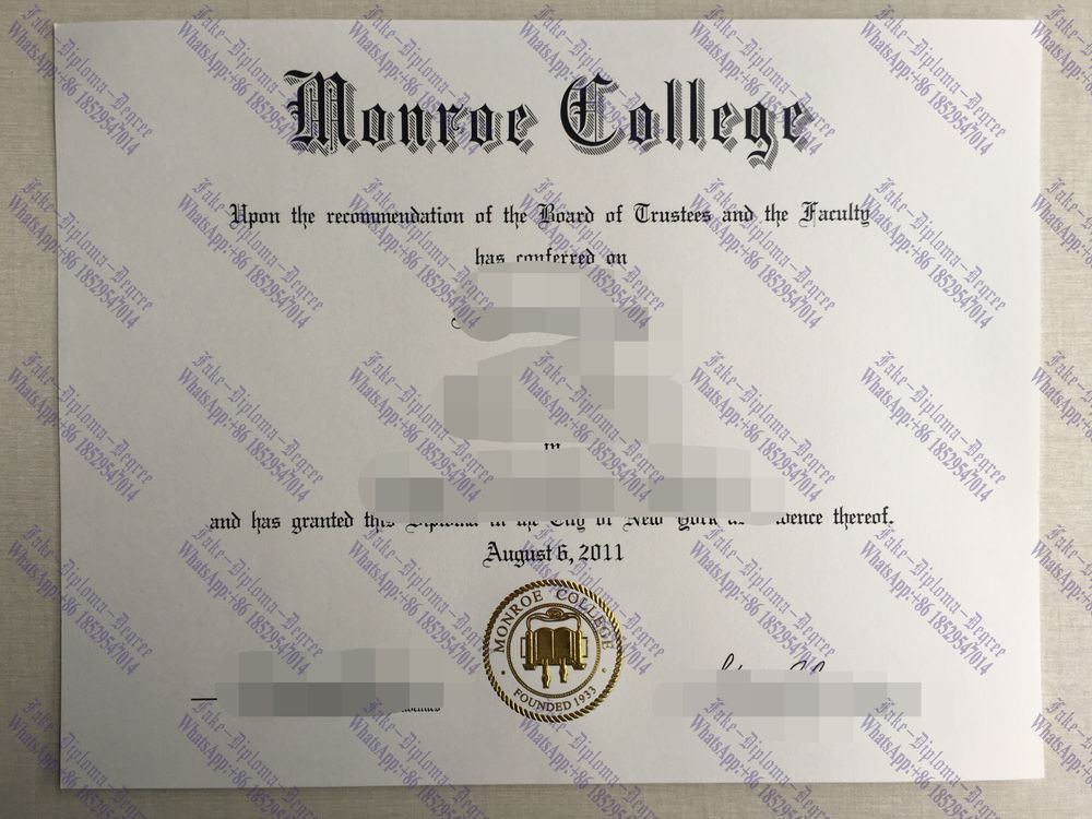 Purchase phony Monroe College Diploma