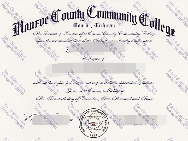 Purchase phony Monroe County Community College Diploma