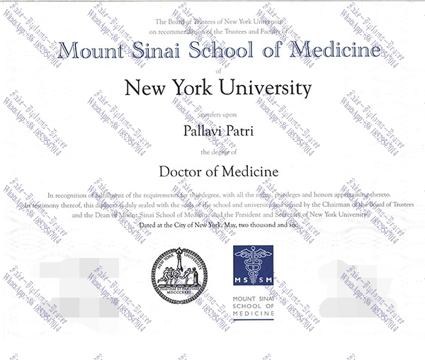 Purchase phony Mount Sinai School of Medicine Degree