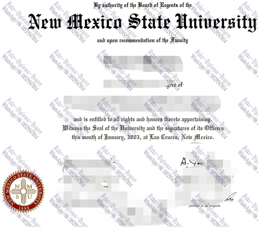 Purchase phony New Mexico State University Diploma
