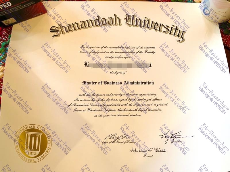 Purchase phony Shenandoah University Diploma