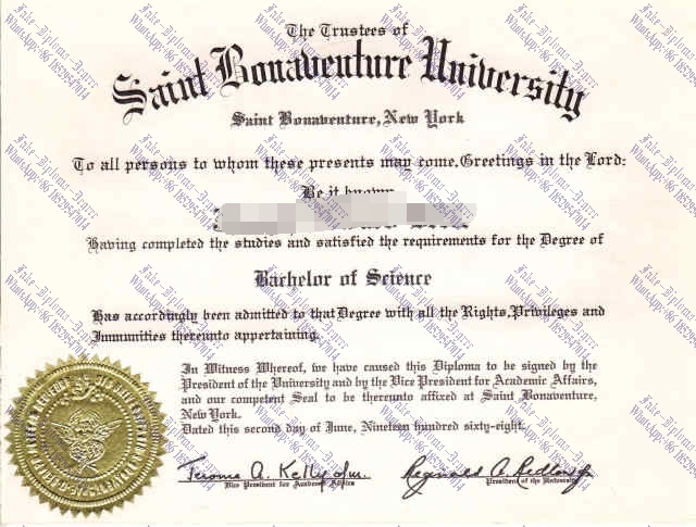 Purchase phony St. Bonaventure University Diploma